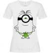 Women's T-shirt The islander minion White фото