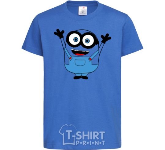 Детская футболка Радосный миньон Ярко-синий фото