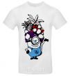 Men's T-Shirt A minion with fruit White фото