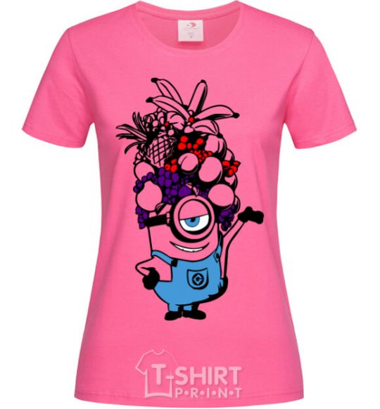 Women's T-shirt A minion with fruit heliconia фото