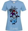 Women's T-shirt A minion with fruit sky-blue фото