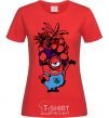 Women's T-shirt A minion with fruit red фото