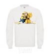 Sweatshirt A minion and a lot of bananas White фото