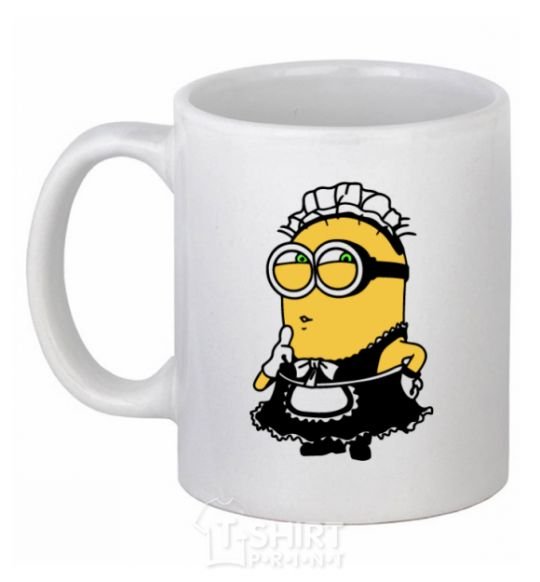 Ceramic mug Minion maid White фото