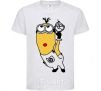 Kids T-shirt Minion with walrus White фото