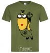 Men's T-Shirt Minion with walrus millennial-khaki фото