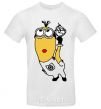 Men's T-Shirt Minion with walrus White фото