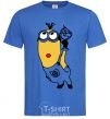Men's T-Shirt Minion with walrus royal-blue фото