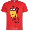 Men's T-Shirt Minion with walrus red фото