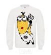 Sweatshirt Minion with walrus White фото