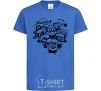 Kids T-shirt Minions heart royal-blue фото