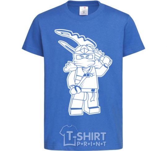 Kids T-shirt Ninja royal-blue фото