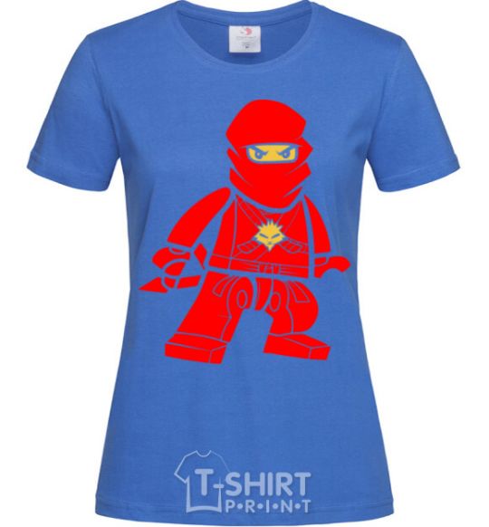 Women's T-shirt Ninja Kai royal-blue фото