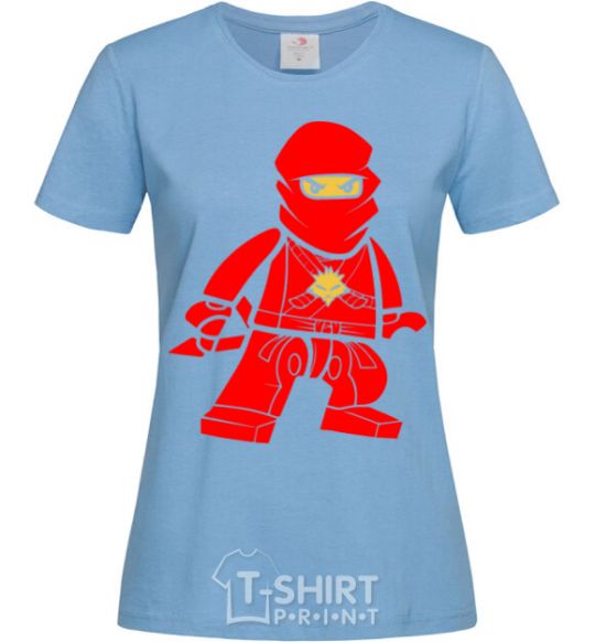 Women's T-shirt Ninja Kai sky-blue фото