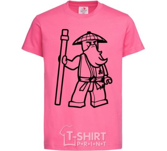 Детская футболка Мастер Ву Ярко-розовый фото