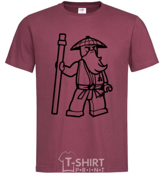 Men's T-Shirt Master Wu burgundy фото