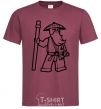 Men's T-Shirt Master Wu burgundy фото