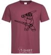 Men's T-Shirt Nijia Kai burgundy фото