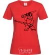 Women's T-shirt Nijia Kai red фото