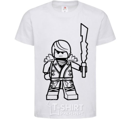 Детская футболка Кай и меч Белый фото