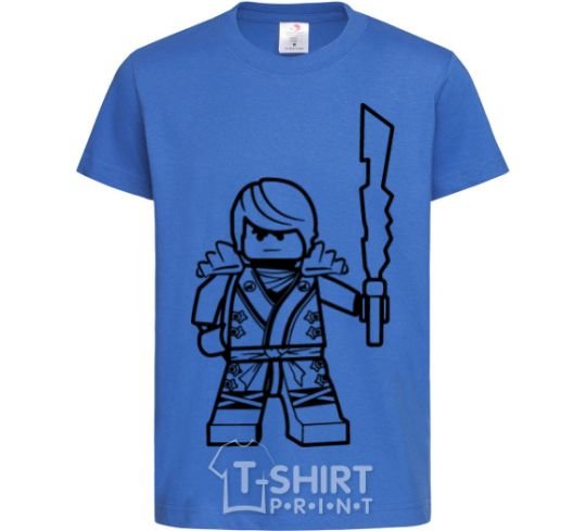 Детская футболка Кай и меч Ярко-синий фото