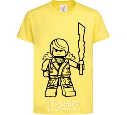 Детская футболка Кай и меч Лимонный фото