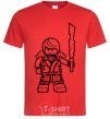 Men's T-Shirt Kai and the sword red фото