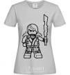 Women's T-shirt Kai and the sword grey фото