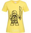 Women's T-shirt Kai and the sword cornsilk фото