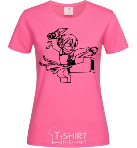 Женская футболка Лия нападение Ярко-розовый фото