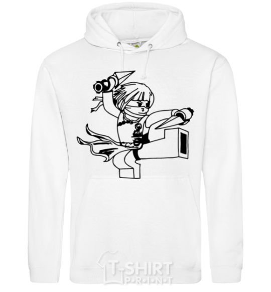 Men`s hoodie Leah's assault White фото