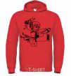 Men`s hoodie Leah's assault bright-red фото