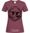 Women's T-shirt Cole V.1 burgundy фото