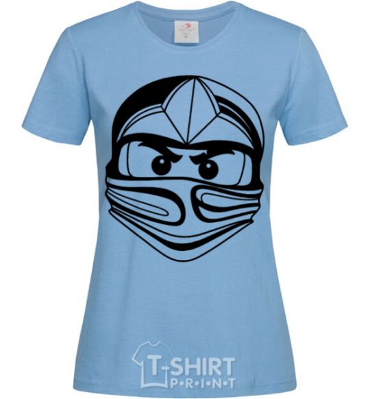 Women's T-shirt Lego character sky-blue фото