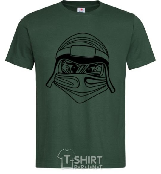 Мужская футболка Злой Темно-зеленый фото