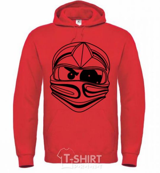 Men`s hoodie The Evil bright-red фото