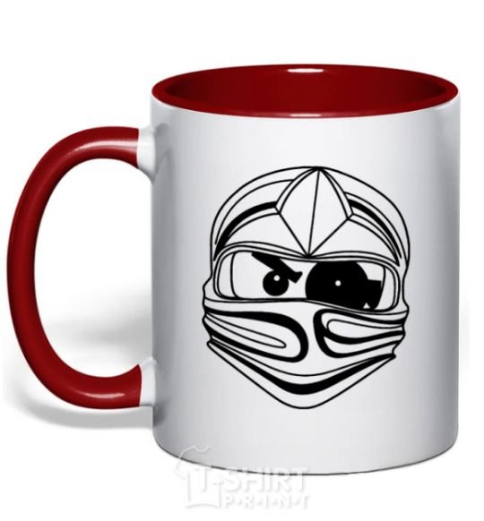 Mug with a colored handle The Evil red фото