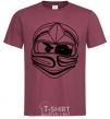 Men's T-Shirt The Evil burgundy фото