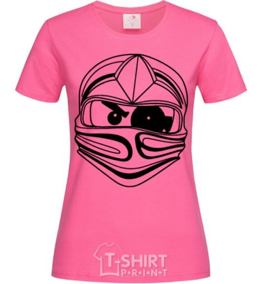 Женская футболка Зло Ярко-розовый фото