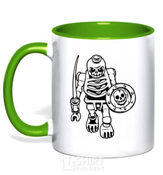 Mug with a colored handle Bonzai kelly-green фото