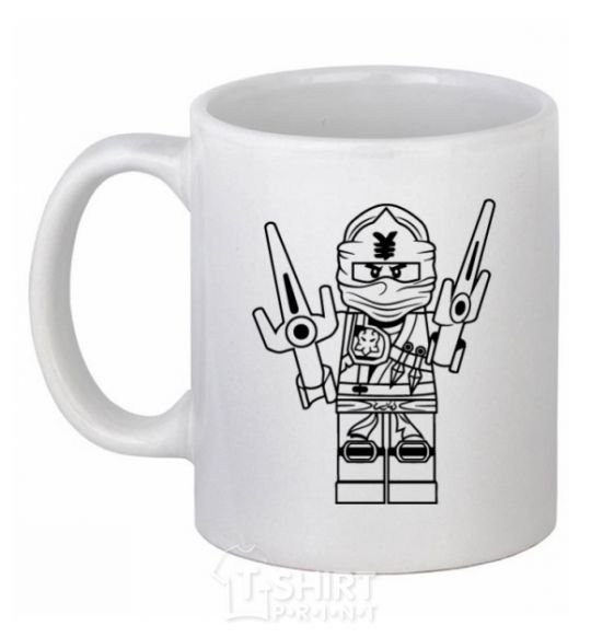 Ceramic mug To the battle White фото