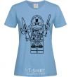 Women's T-shirt To the battle sky-blue фото