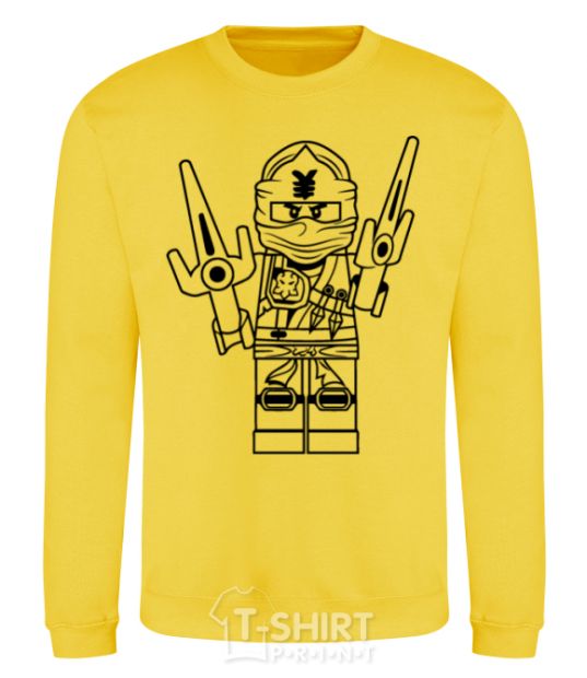 Sweatshirt To the battle yellow фото