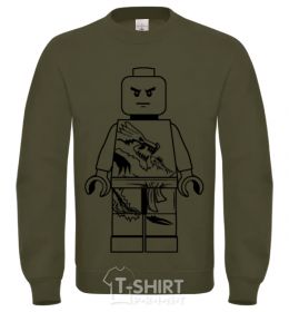 Sweatshirt A warrior with a dragon sand фото