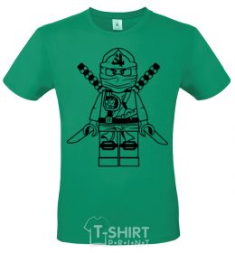 Men's T-Shirt A warrior with a lion kelly-green фото