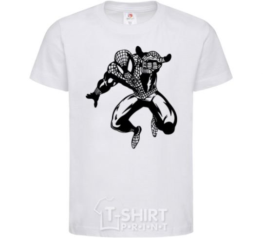 Kids T-shirt Spiderman Jump White фото