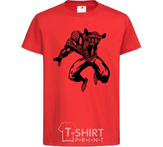 Kids T-shirt Spiderman Jump red фото