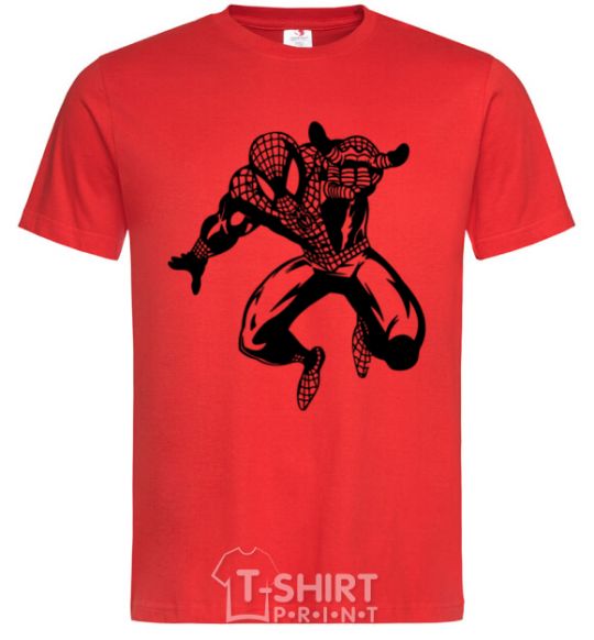 Men's T-Shirt Spiderman Jump red фото