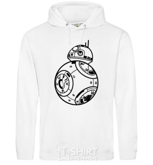 Мужская толстовка (худи) BB8 Белый фото