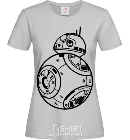 Women's T-shirt BB8 grey фото